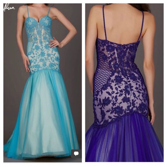 Angela& Alison Beads Prom Dress - Picture 1 of 9